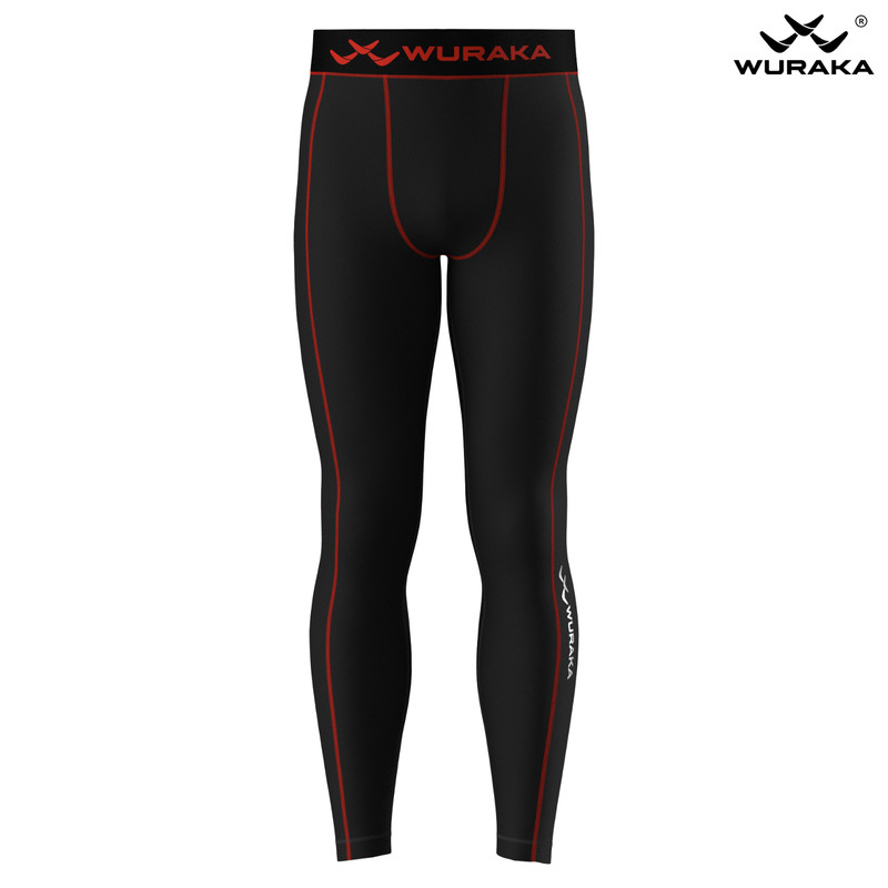 Mens Compression Armour Base layer Red Top Skin Fit Shirt + Leggings / Pants set gallery