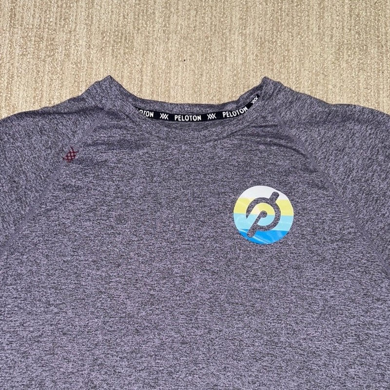 Rhone X Peloton Shirt Men' Size XL Gray/Purple Cycling Activewear gallery