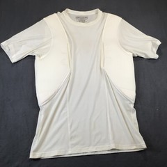 5.11 Tactical Series White Compression Shirt 2XL conceal carry either side