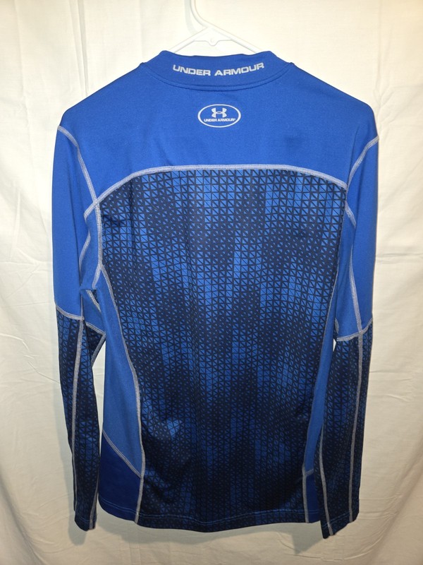Under Armour Mens M Blue ColdGear Fitted Training Long Sleeve Compression Shirt gallery