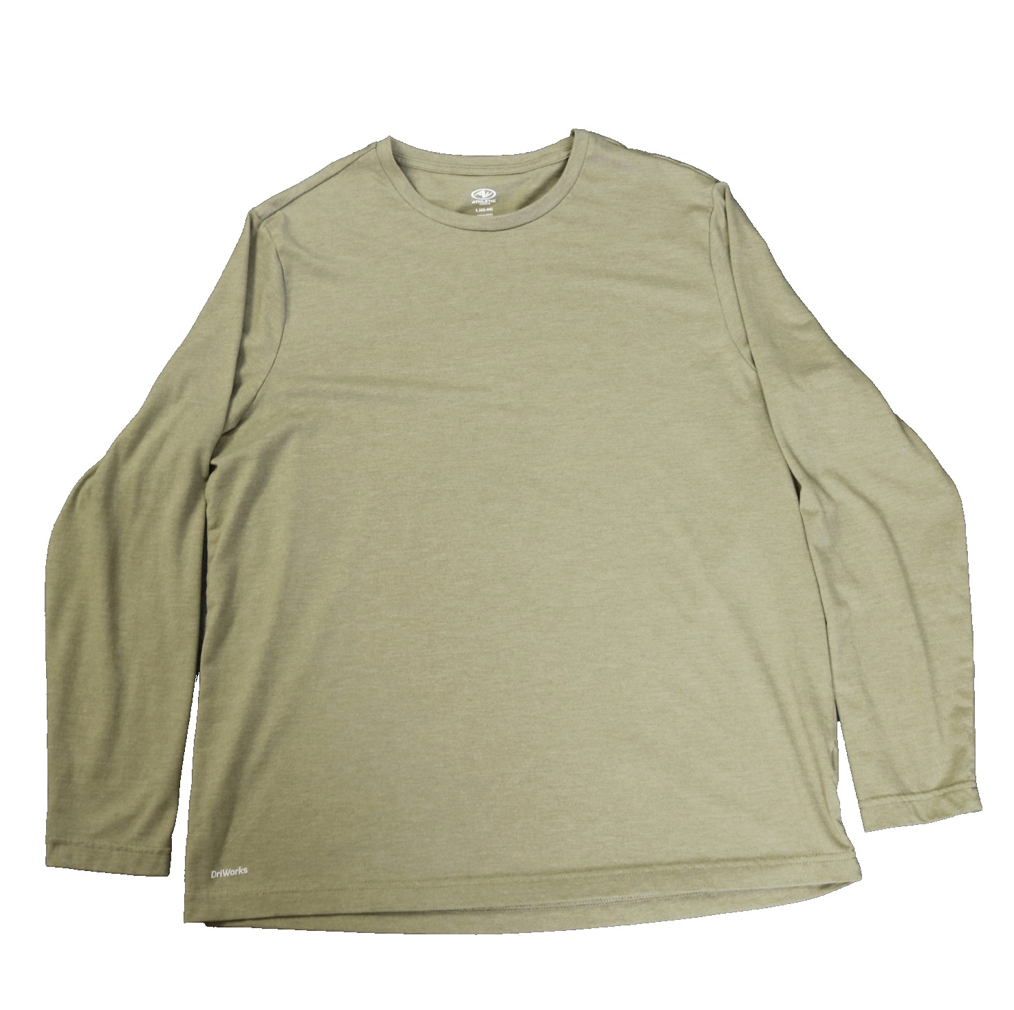 Athletic Works DriWorks Long Sleeve Tee Shirt Performance Green L (42-44) gallery