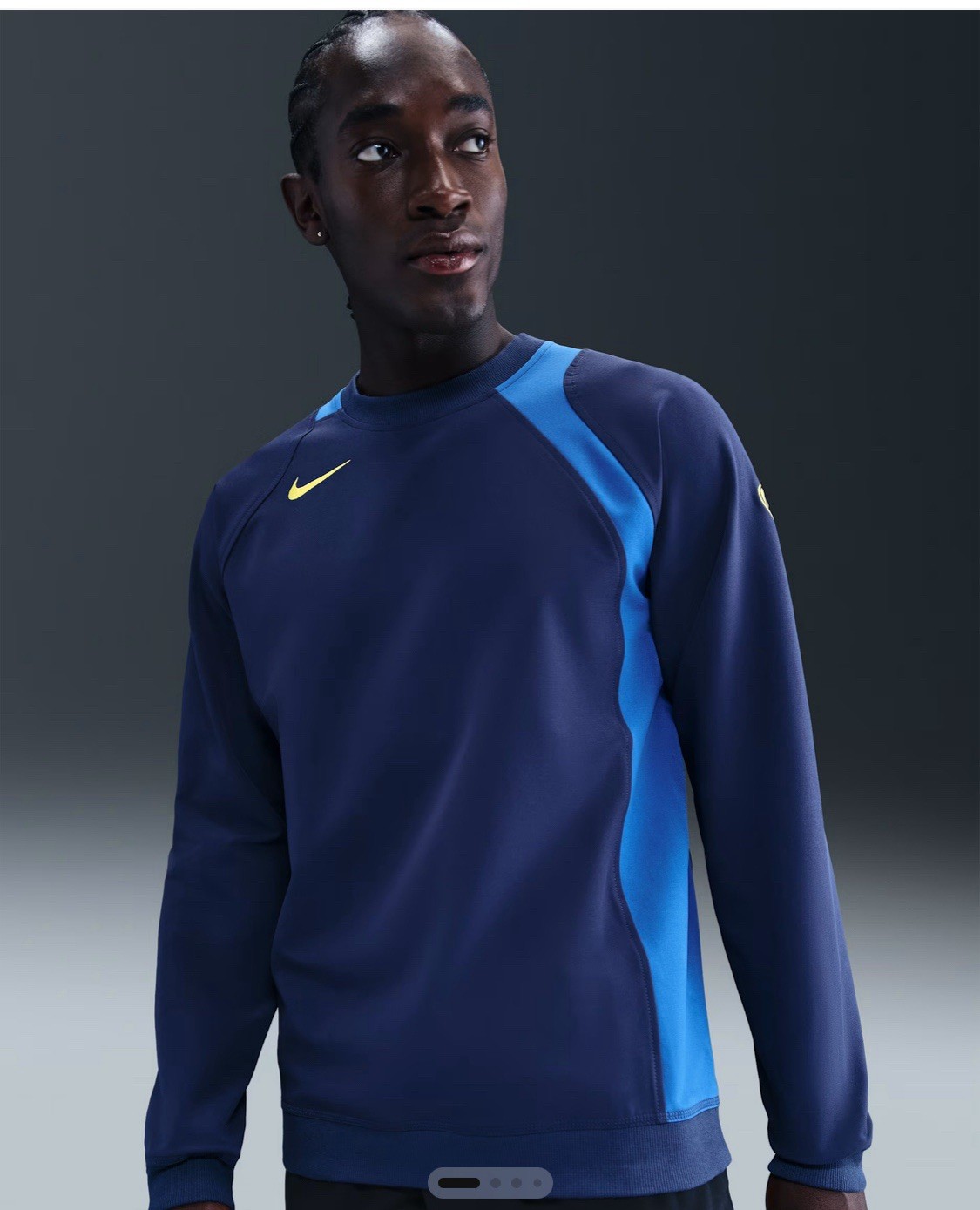 Nike Total 90 Repel Crewneck Top Men's Soccer Sweatshirt Size Medium HQ3397-410 gallery