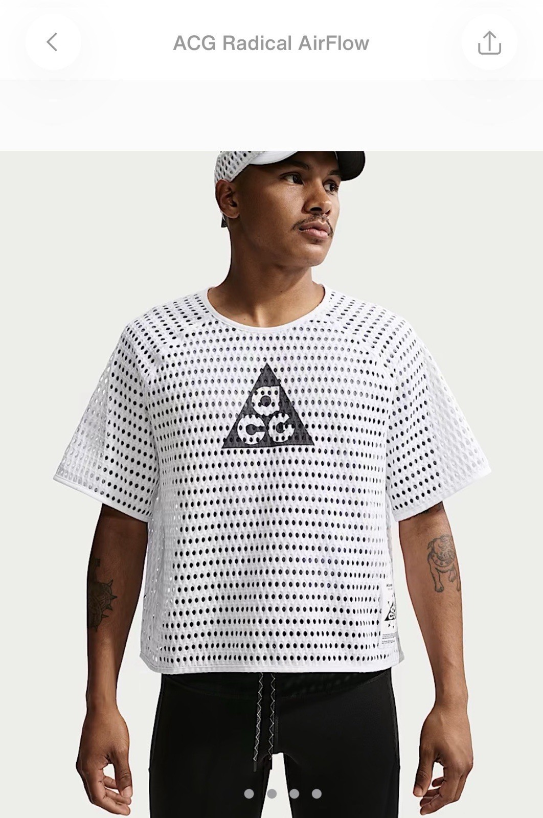 Nike ACG Radical AirFlow Short-Sleeve Trail Running Top Men’s Medium IV5366-100 gallery
