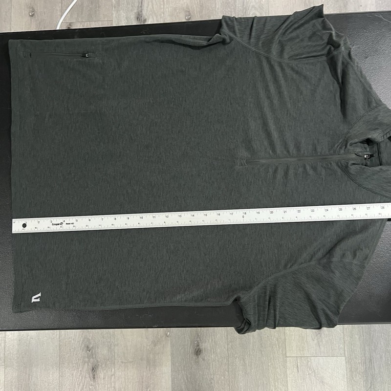 Vuori Ease Performance 1/2 Zip 2.0 Mens Large Charcoal Heather Grey V221 gallery