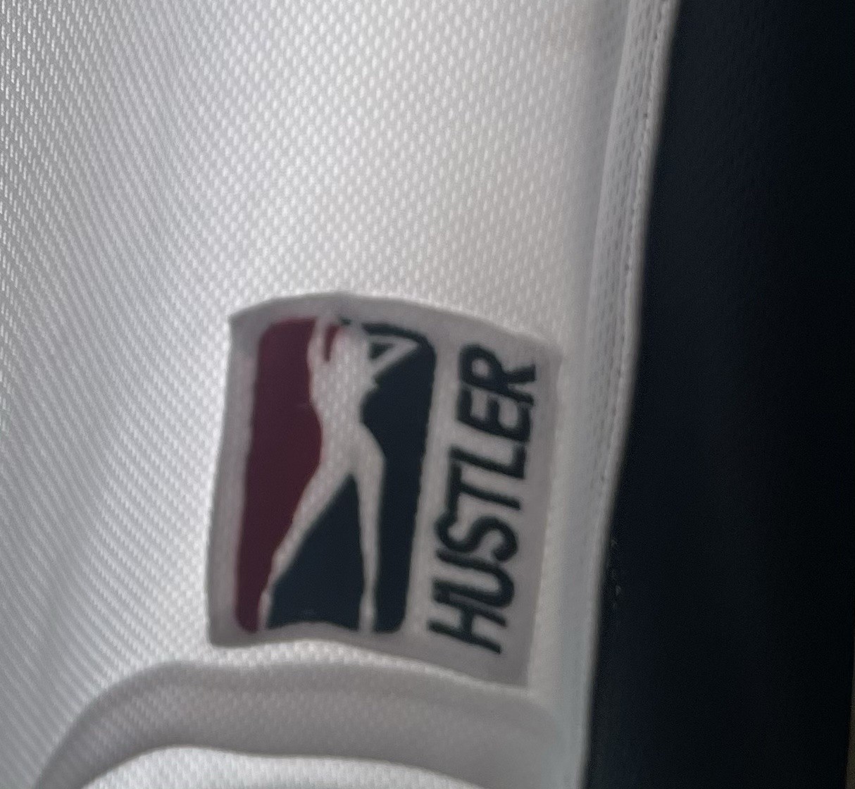 Vintage HUSTLER Magazine Larry Flynt Basketball Jersey Men's Sze XL White Y2K gallery