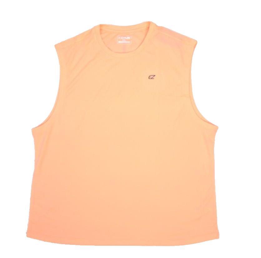 EZRun Mens Sleeveless Pink Polyester Athletic Workout Top Quick Dry Mens 2XL