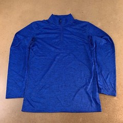 Badger Men’s Small Royal Blue Tonal Blend Lightweight Quarter-Zip Pullover 4172