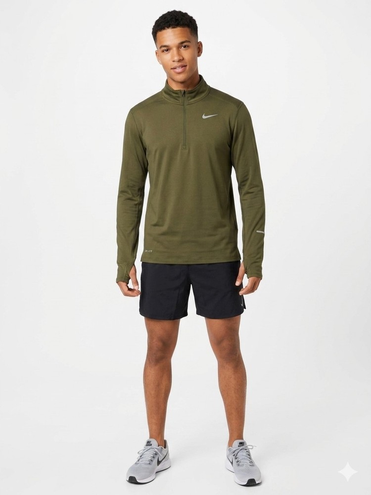 Nike Mens Size L Sleeve Long Olive Green Sweatshirt 504606-328