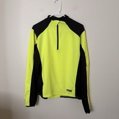 Brooks Adult Medium Long Sleeve Pullover Neon Bright Cycling Running Safety U7