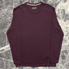 Smartwool Classic Thermal Merino Wool Base Layer Mens XL Sweater Red Burgundy