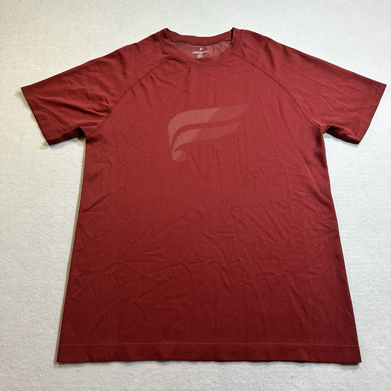 Fabletics Training Day T-Shirt Mens Large Adrenaline Red Two Tone Performance gallery