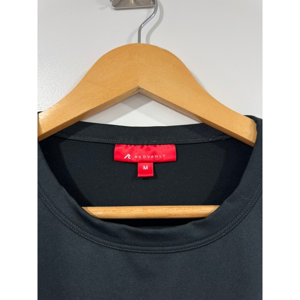 Redvanly Short Sleeve Training T-Shirt Men Medium Black Heather Athletic Tee gallery