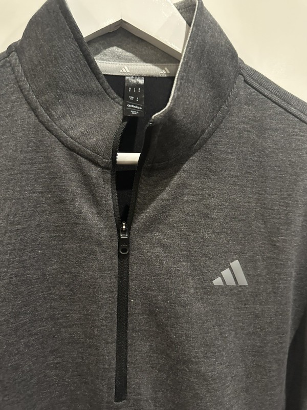 Adidas Elevated Men’s 1/4 Zip Golf Pullover ADVR0884 Dark Gray Sz LS NWT gallery