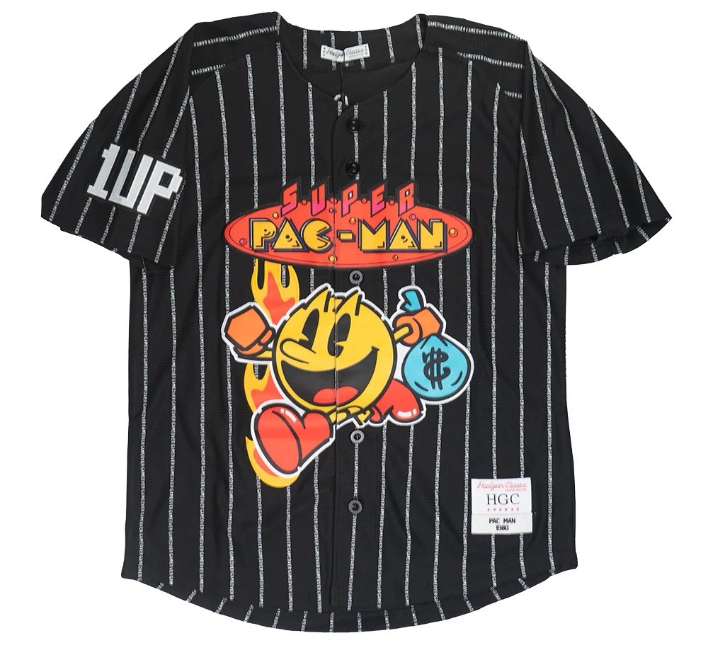 Hardwood Classics Super Pacman Baseball Jersey Retro Small Nwt Nostalgia gallery