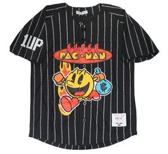 Hardwood Classics Super Pacman Baseball Jersey Retro Small Nwt Nostalgia