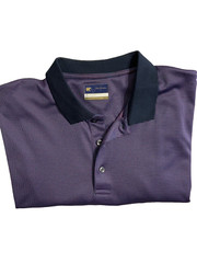 Jack Nicklaus Mens XL StayDri Golf Polo Shirt Purple Navy Multicolor MINT