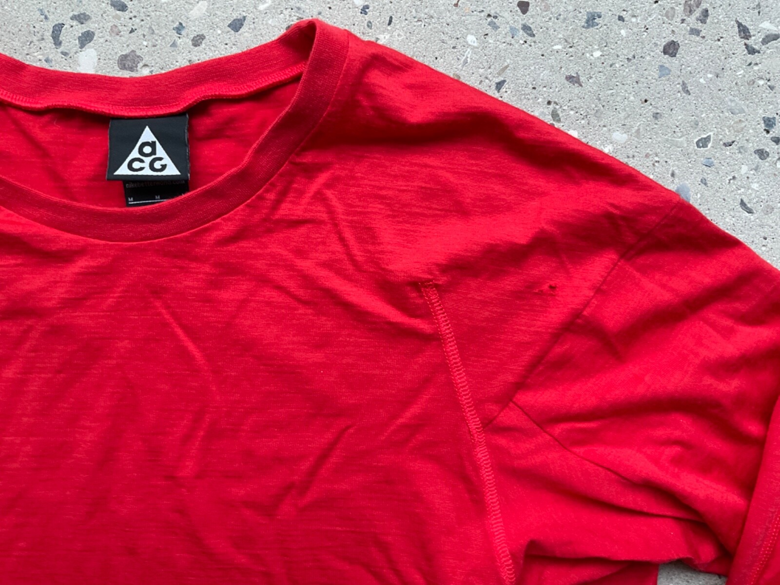 Nike Nikelab ACG Tech Long Sleeve size M Red 810126696 2015 gallery