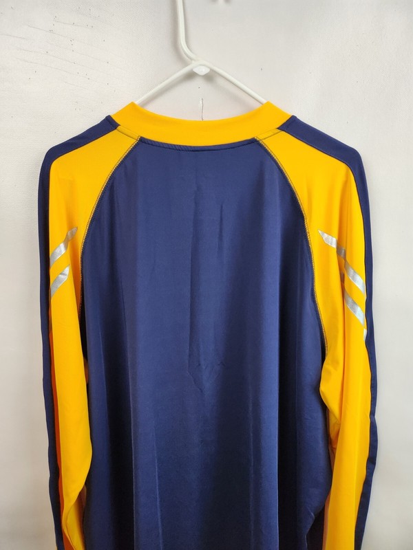 Holloway Mens Dry Excel Golf Top XL Blue Yellow Reflective Flux 1/4 Zip Athletic gallery