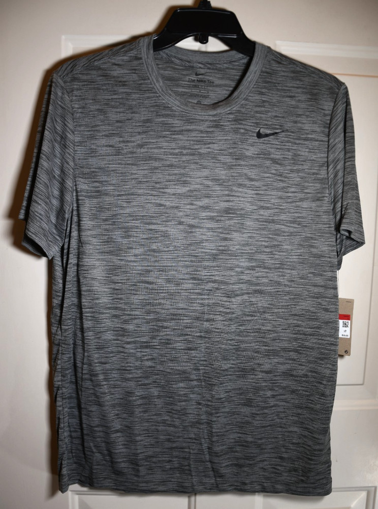 NWT Nike Dri-FIT Legend Training Veneer Men's Large T-shirt Iron Grey FQ3808