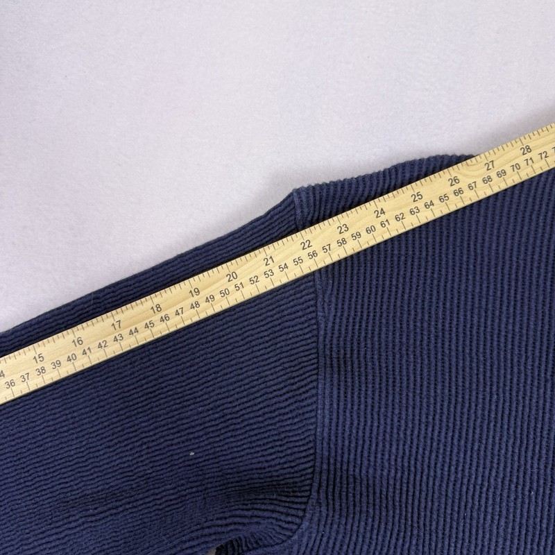 Southpole Mens Large Navy Blue Waffle Knit Thermal Long Sleeve Shirt Y2K gallery