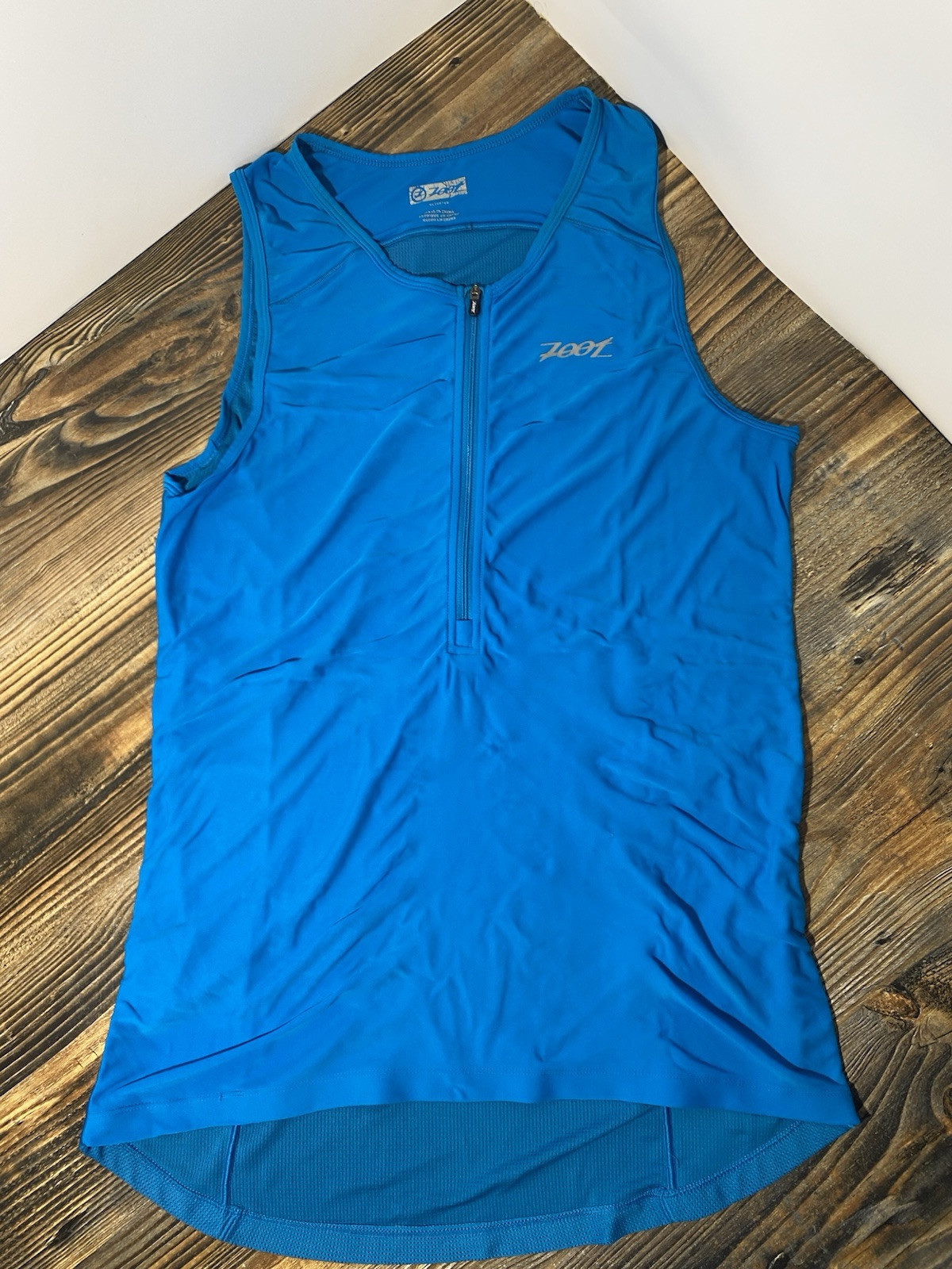 Zoot Sleeveless Racing Tri Jersey Blue X Large Competition Triathlon Cycling XL gallery