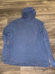 Callaway OPTI-DRI Men’s S Blue Heather Mock Neck Long Sleeve Stretch Golf Top