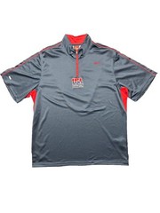 VINTAGE Team USA Pullover Mens XK Blue Nike Quarter Zip Basketball Warm Up