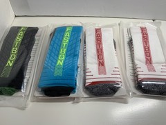 Four Pair Of Fastbon Long Compression Athletic Socks Large 9-12