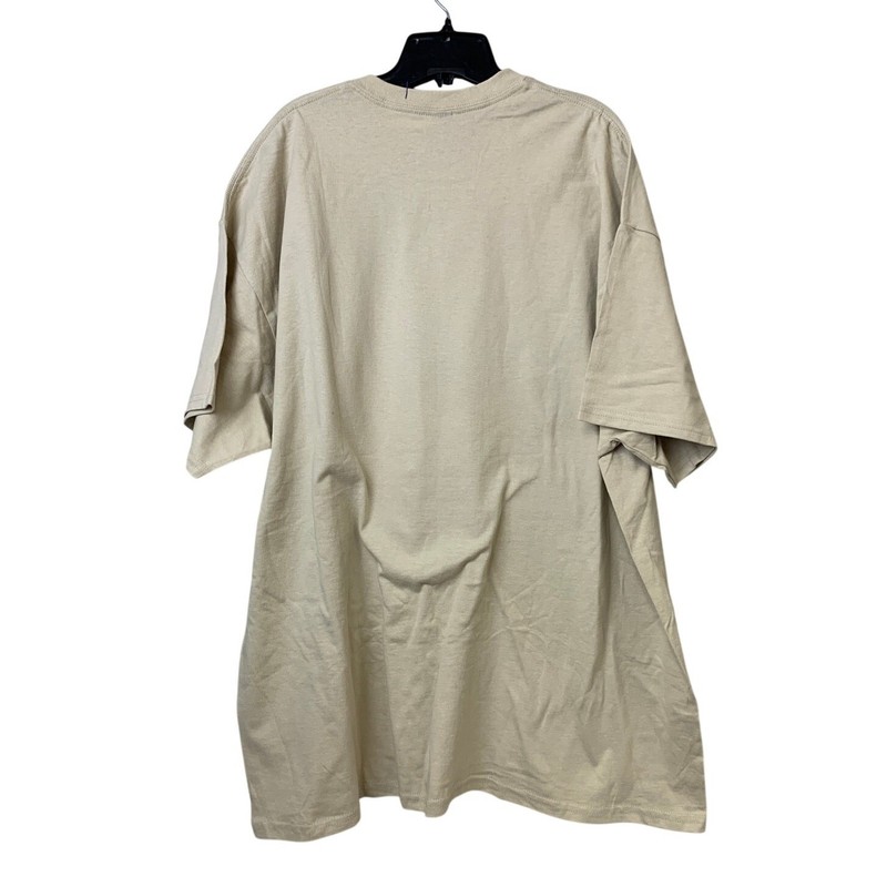 New Hand Printed Mens 2XL Tan Gratitude Bible Quote Short Sleeve Cotton Tee gallery