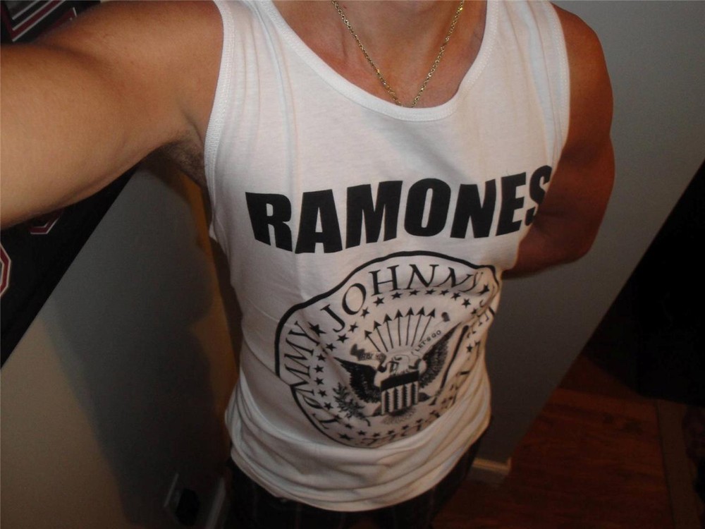THE RAMONES T-SHIRT TOMMY JOHNNY JOEY DEEDEE HEY HO LET'S GO S L XL Tank TOP