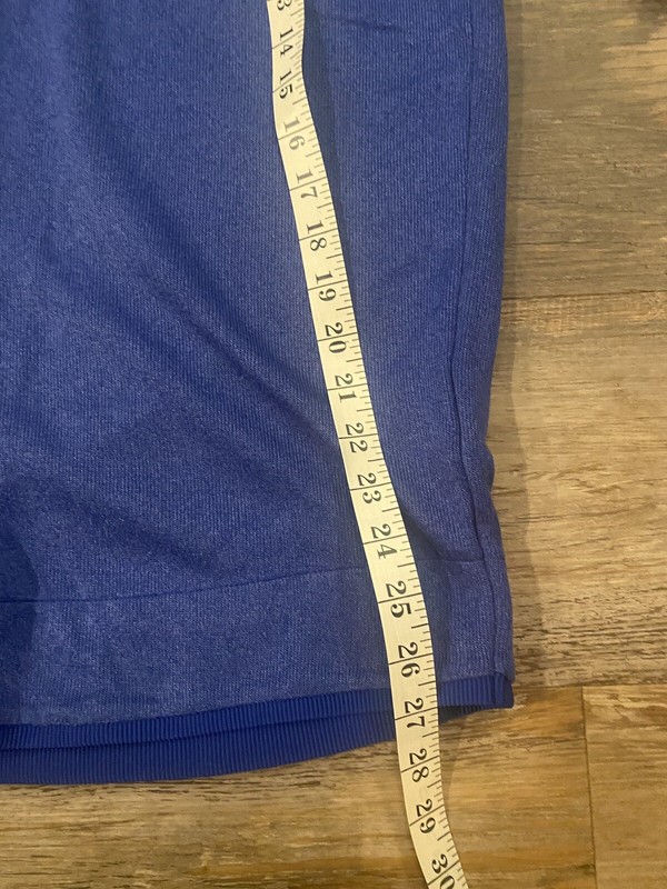 Under Armour Golf Men’s Medium Loose Cold Gear Blue Long Sleeve Snaps Logo UA gallery