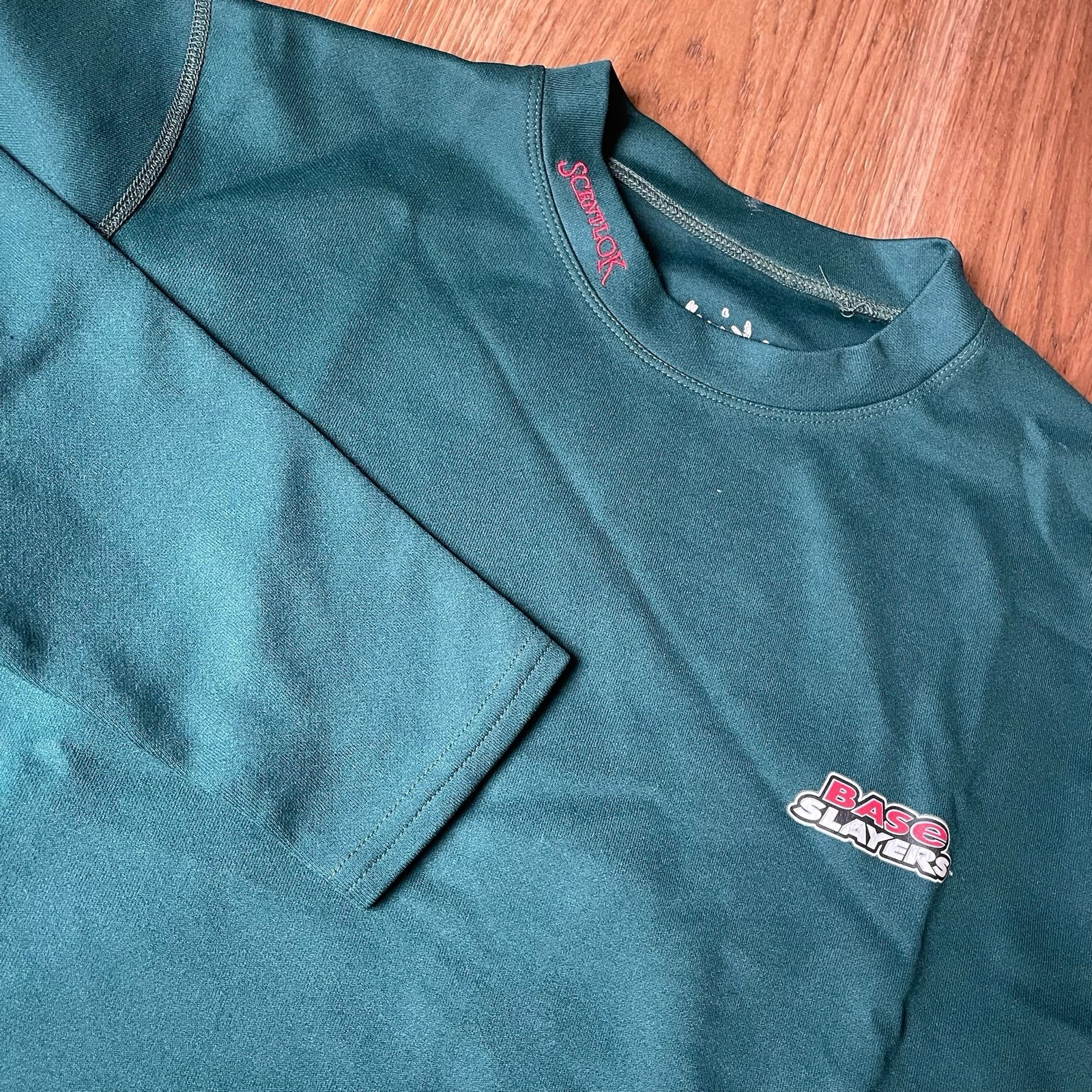 Scentlok Base Layer Long Sleeve Shirt L Green Hunting Camo Thermal Scentlock gallery
