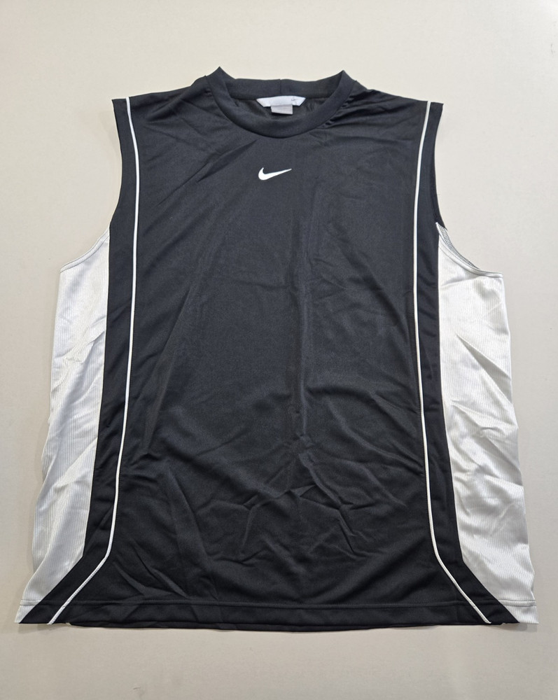 Y2k Nike Center Swoosh Deadstock Men's XXL Basketball Tshirt 2000s Vintage NWT