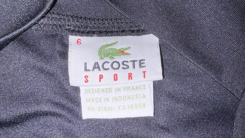 Lacoste Sport Men’s Black 1/4 Zip Mock Neck Long Sleeve Top Size 6 gallery