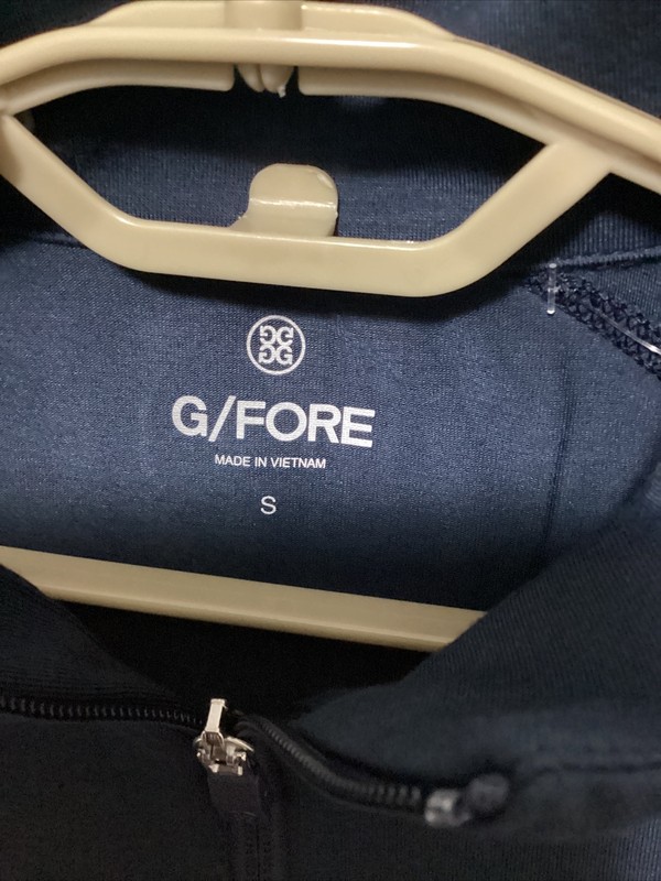 G/FORE Mens 1/4 Zip Pullover Luxe Staple Midlayer G4 Sz S Blue Blend LS New gallery