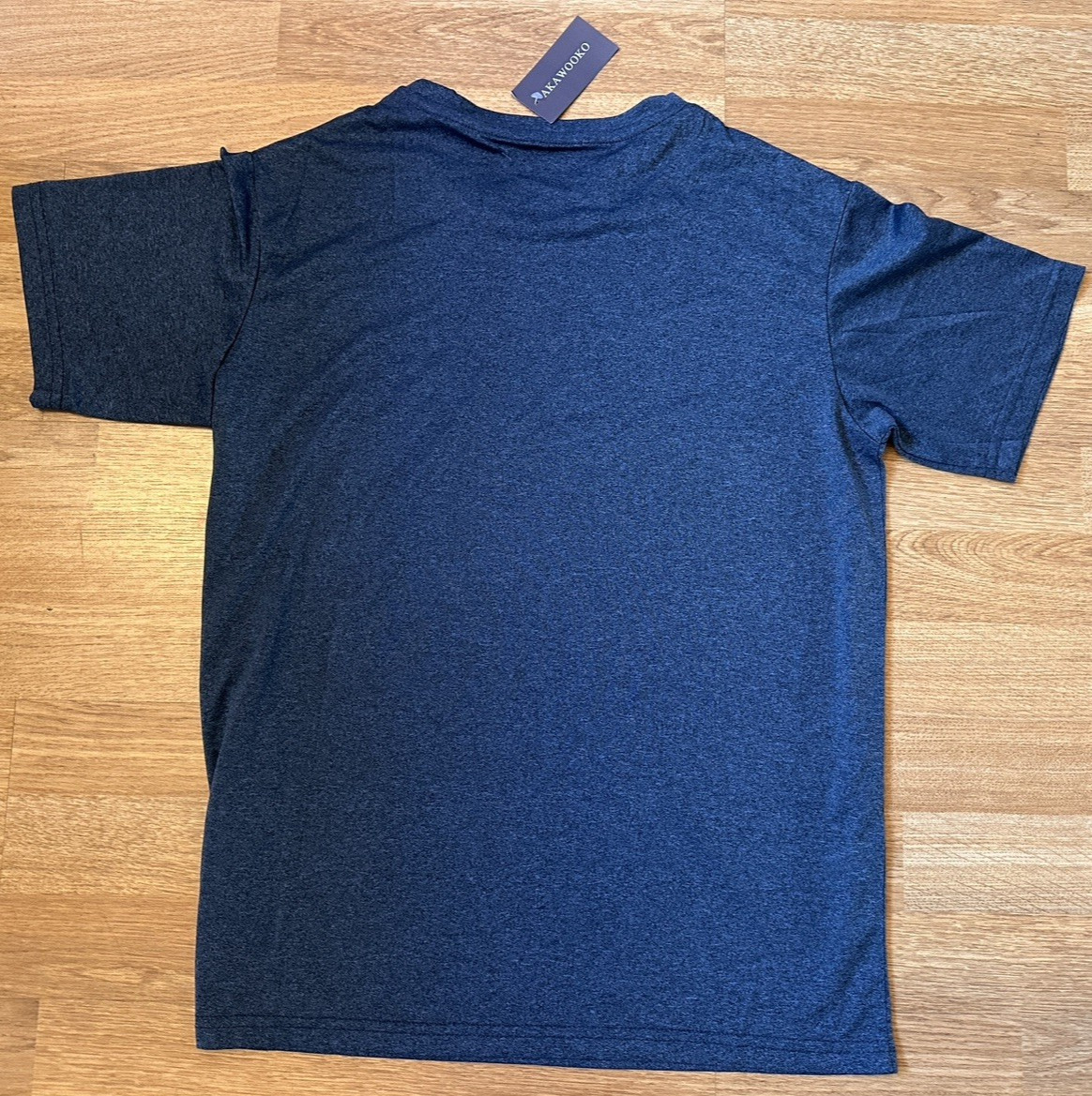 AKAWOOKO Blue Athletic Short Sleeve Shirt - Size Small - NWT!! gallery