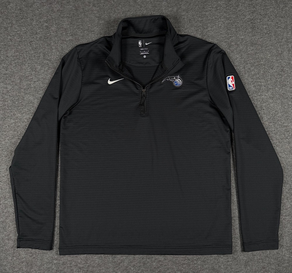 Orlando Magic Pullover Mens Medium Nike Black 1/4 Zip NBA Basketball Performance