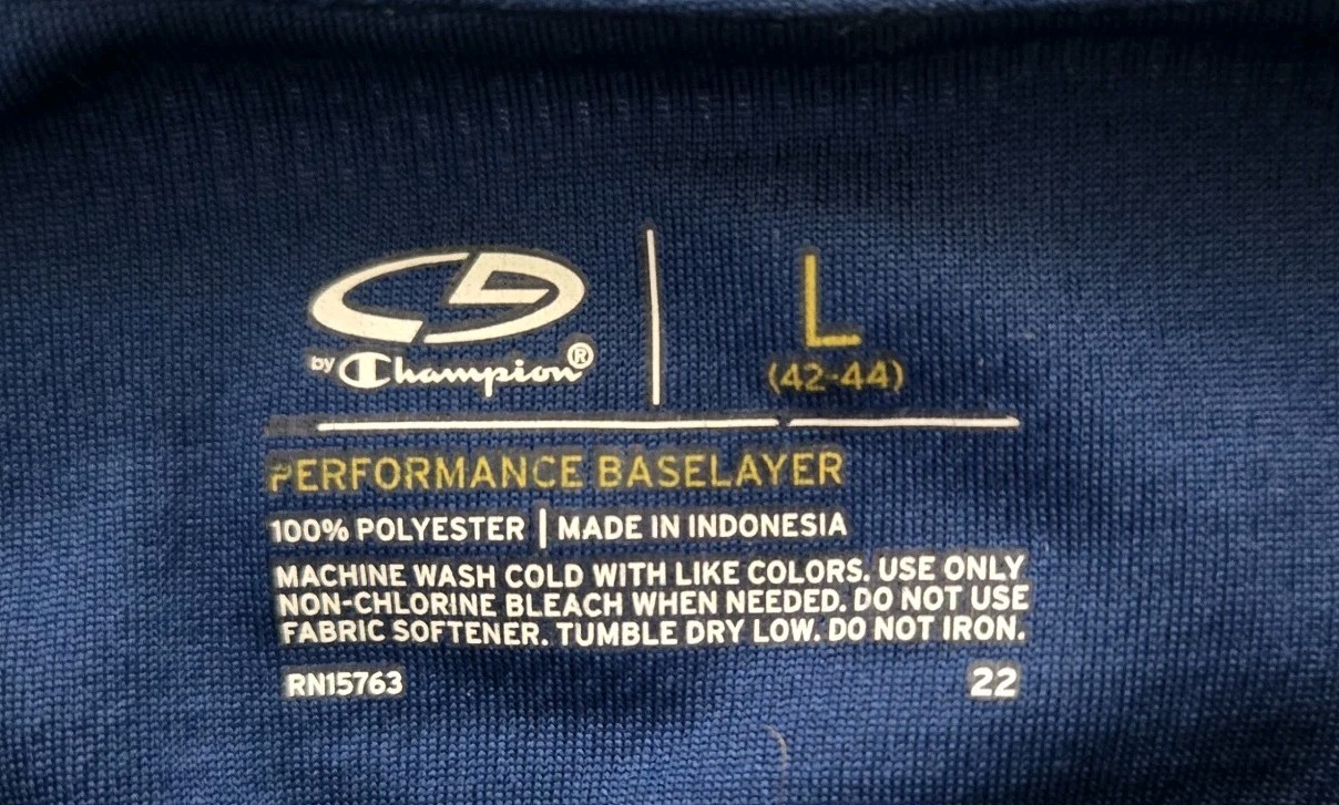 C9 by Champion Men’s Size Large L Blue Long Sleeve Performance BaseLayer gallery