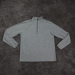 Sunday Swagger 1/4 Zip Pullover Mens Medium Ivory Cream Golf Sweater