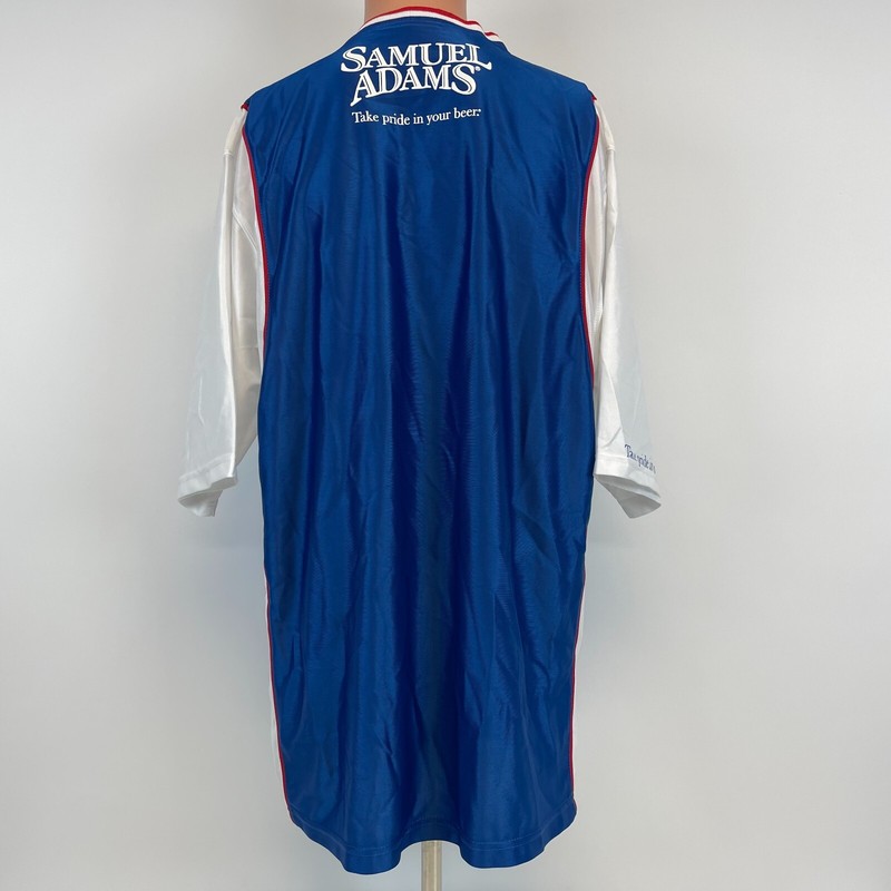 Samuel Adams Promo Football Jersey Vtg 2000s Take Pride In Your Beer Blue XL gallery