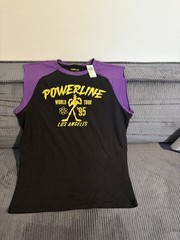 Disney A Goofy Movie Powerline World Tour Embroidered Tank Top Size Large