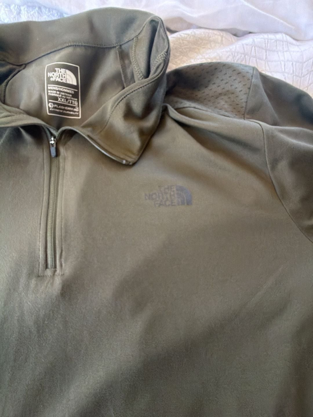 The North Face FlashDry-XD Men's 1/4 Zip Long Sleeve Performance Pullover Olive gallery