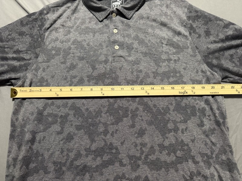 PUMA Men's Dry Cell Golf Short Sleeve. Pullover 3/4 Button Up , Collared,GrayXL gallery