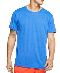 NIKE Dri-FIT Breathe Superset Short Sleeve Training Shirt sz L Large Blue