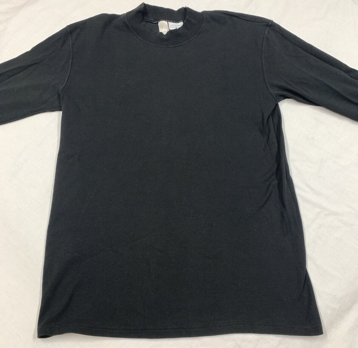 Vintage Duofold Black Knit Base Layer Performance USA Ski Men's Size LG gallery