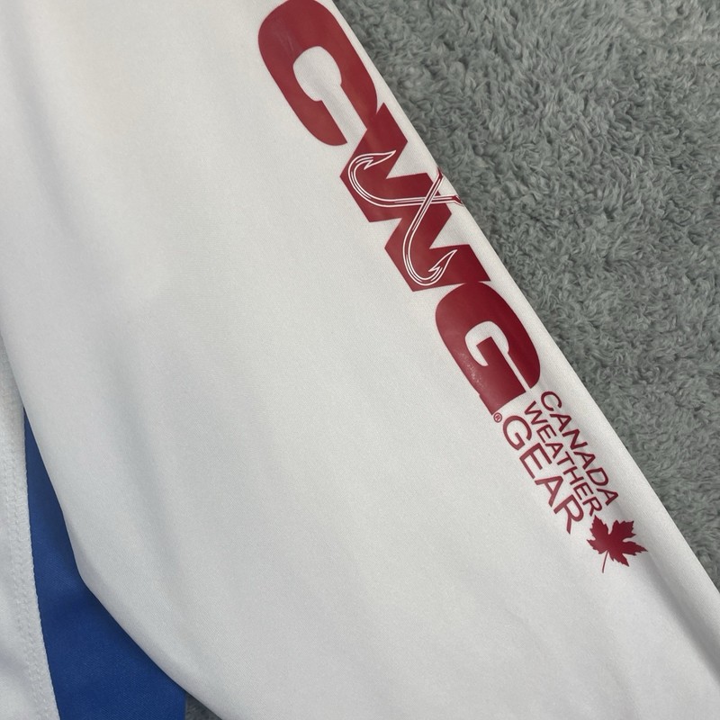 Canada Weather Gear Sun Shirt Men Large White LS UPF 50+ Hike Swim Rash Guard gallery