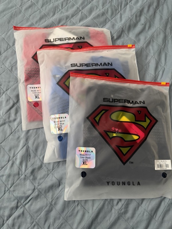 YoungLA 4117 Superman And 4259, 8004 Batman Compression Shirt Extra Large Men’s gallery