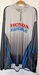 Honda Marine Pullover Jersey Long Sleeve 1/4 Zip Performance Power Sports XXL