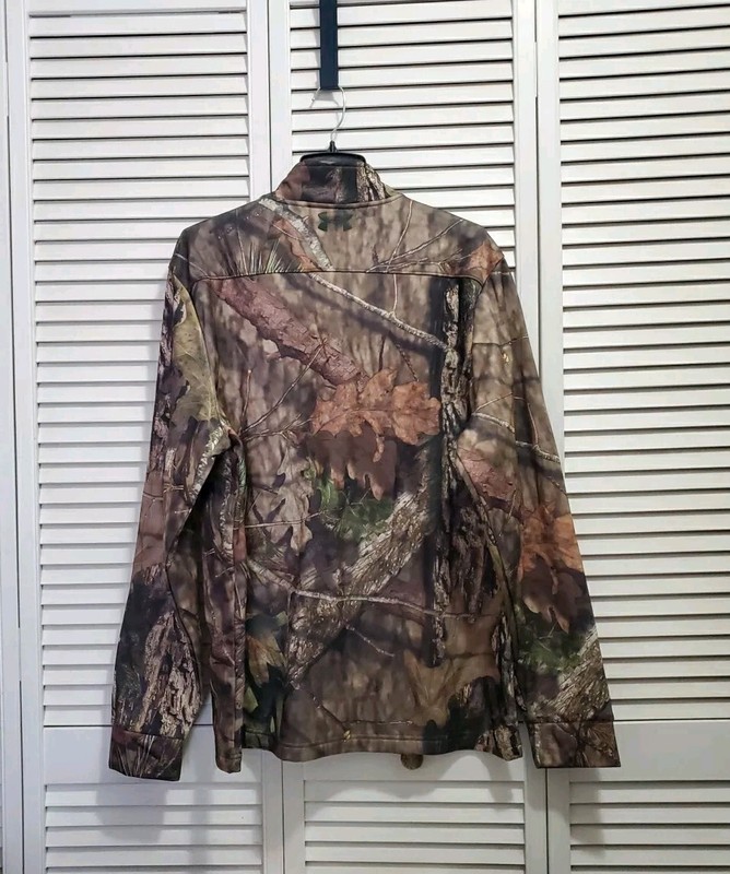 NWT Under Armour Mens UA Franchise 1/4 Zip Mossy Oak Camo Pullover XL 1291448 gallery