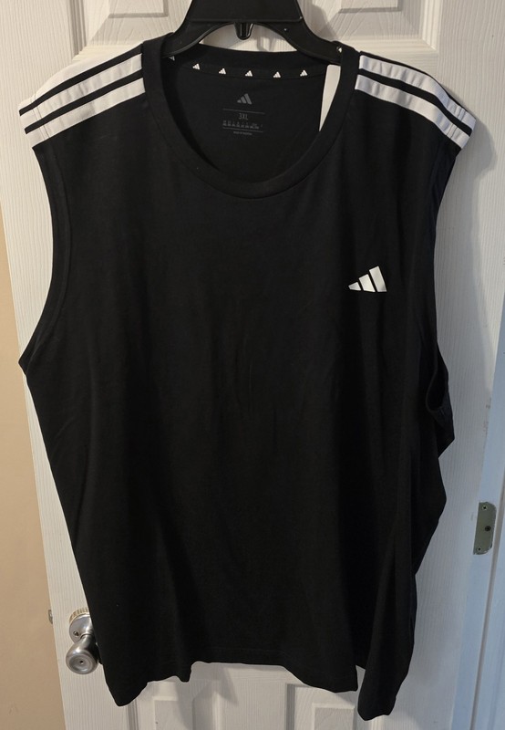 Adidas 3S CO SL Black & White Sports Training Tank Top KS7815 Basketball 3XL NEW gallery